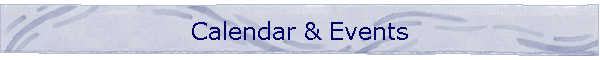 Calendar & Events